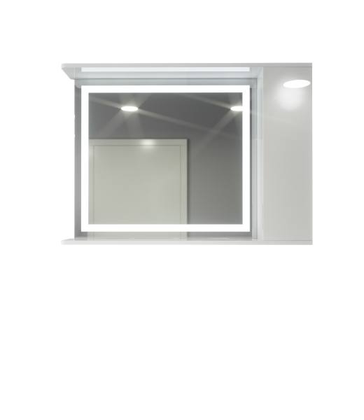 Шафа LED (90*70) ШК26 з дзеркалом двері праворуч