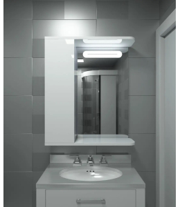 Шафа LED (60*70) ШК5 з дзеркалом двері ліворуч