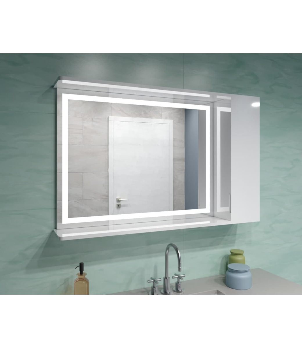 Шафа LED (120*70) ШК29 з дзеркалом  двері праворуч